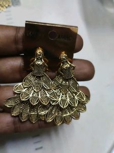 Peacock Drop Earrings