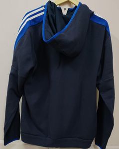 Adidas Navy Zip-Up Hoodie