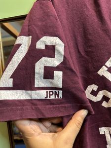 Superdry Burgundy Graphic T-Shirt – Size M