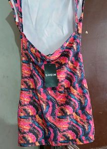 ✨️Abstract Print Fancy Dress For Girls 👌