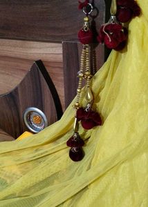 Yellow Anarkali Kurta With Duppata