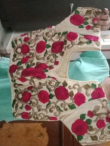 Bridal Embroidered Saree( Fine Net) Heavy