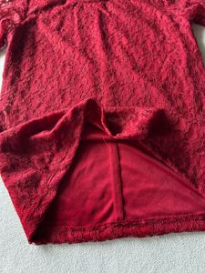 Red Lace Top - S