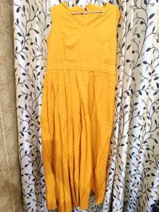 Elegant Yellow Maxi Dress