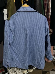 Blue Striped Button-Down
