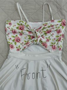 Floral Cutout Mini Dress