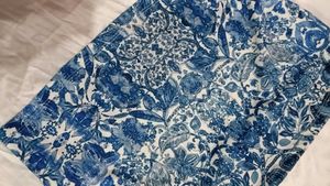 Shein Fitted Strapless Floral Print Crop Tube Top