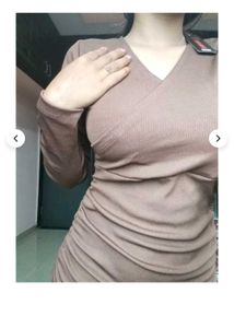 Brown Mini Dress Bodycon🤎