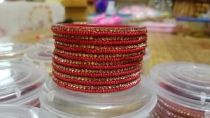 Red & Gold Bangle Set