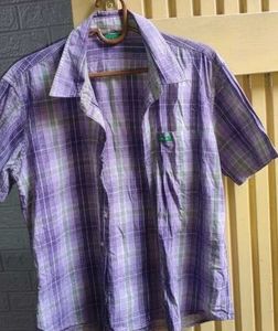 Purple Plaid Shirt