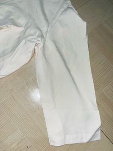 Elegant White Cropped Blouse