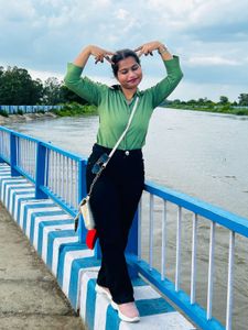 Olive Green Button-Up Shirt