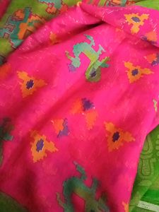 New Pure Cotton Patola Style Saree🌼