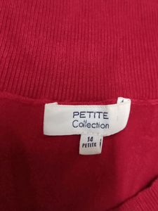 Red Boat Neck Sweater