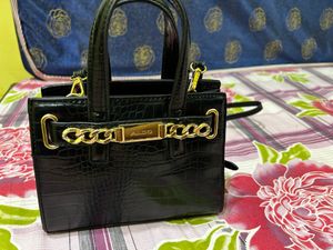 ALDO POSA Women’s Black Satchel