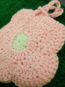 Crochet Flower Scrubby