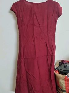 Maroon Kurta with Embroidery