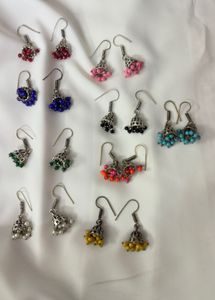 9 Pair Of Jhumkas