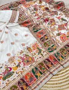 Pure Pashmina Rajwadi Saree