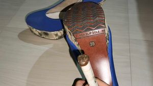 Blue Platform Heels