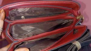 Toniq Maroon Quilted Handbag