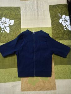 Dark Blue Party Crop Top