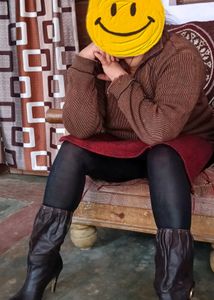 Stylish Brown pure Leather boots