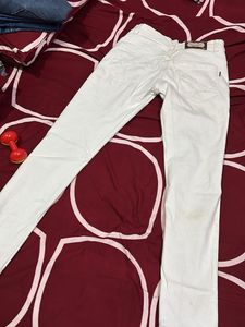 White Casual Pants