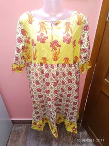 Xxl Floral Print Kurta
