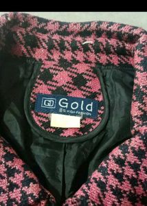 shimmer Chic Plaid Jacket