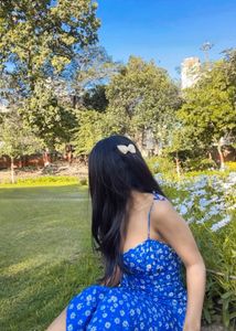 Floral Blue Bodycon