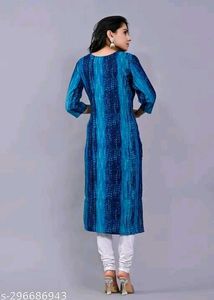 Elegant Blue Printed Kurta Set