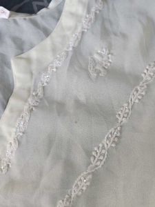 Women Off White ( Pale Yellowish) Fancy Top