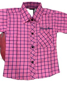 Cute Pink Checkered Shirt