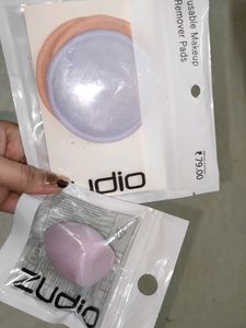 Combo: Beauty Blender+Makeup Remover Pads+Loofah