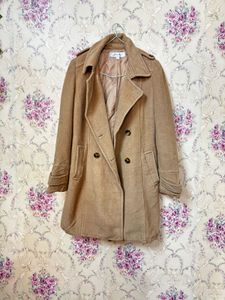 Tan Double-Breasted Trench Coat