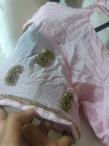 Purple Handwork Saree