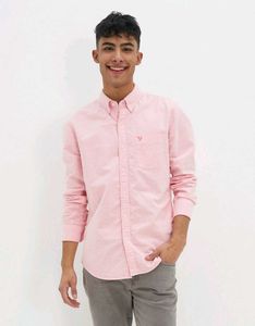 American Eagle Pink Oxford Shirt