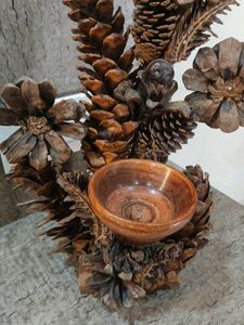 Pine Cone Candle Holder