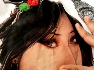 Stylish White Printed Top