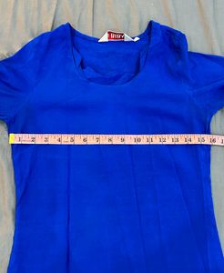 BIBA Blue Kurti Top