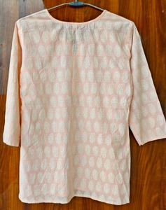 beige short kurti