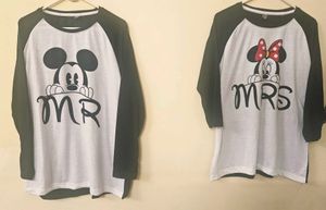 Plus Size Mickey & Minnie Couple Tees