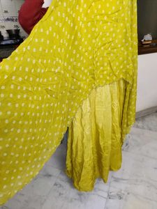 Yellow Bandhani Dress