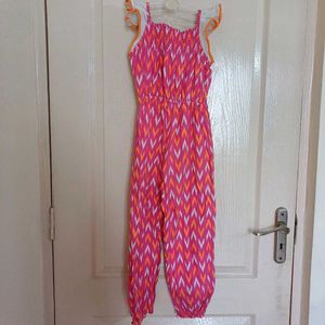 Masala Kid By NYC Ikat Jumpsuit For 5-8 Yrs Old