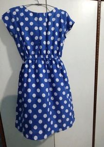 Blue Polka Dot Dress