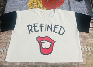 Refined Graphic Tee Crop(oversized)