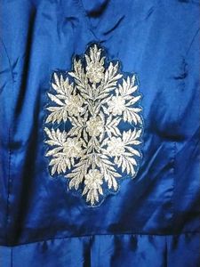 Royal Blue Embroidered Dress