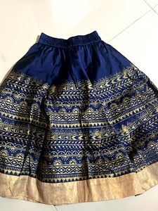 Stylish Ethnic Lehenga Choli Silk Set For BabyGirl
