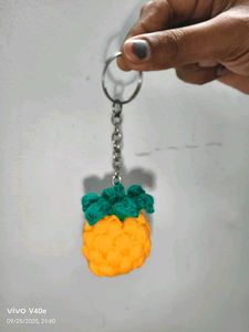 Crochet Pineapple Keychain